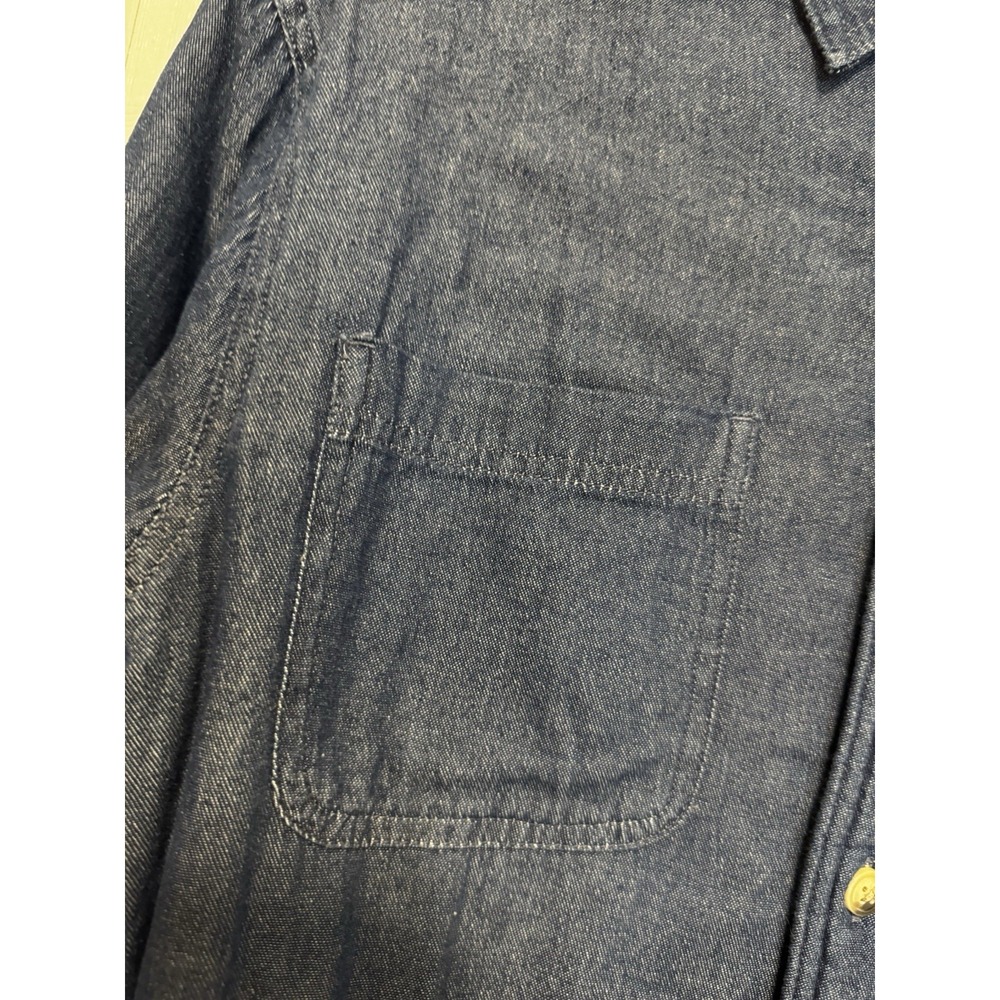 Wrangler Sherpa Lined Denim Shirt Jacket Men's Button Front Coat Blue Small - Picture 11 of 11